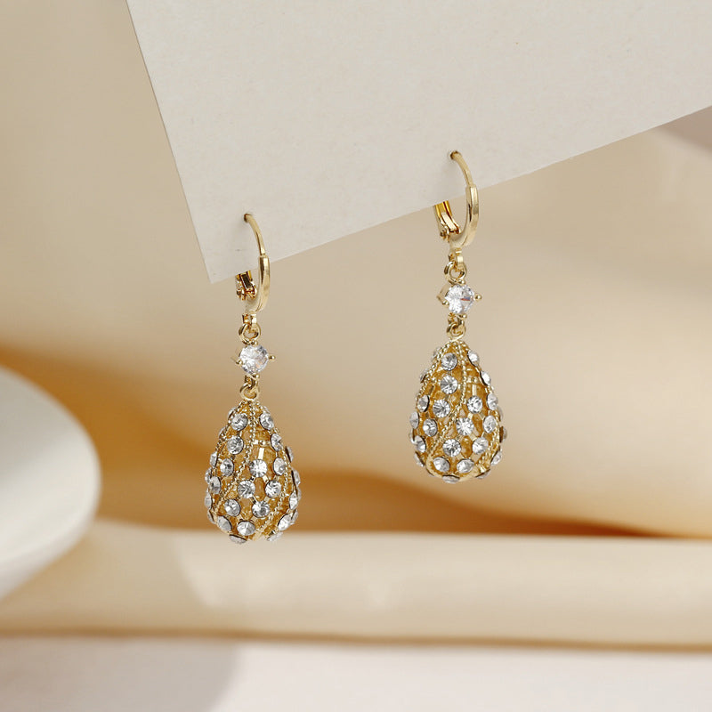 Fashion Diamond Water-Drop Earrings-unitmotor™