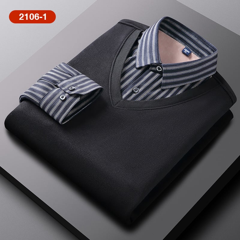 🔥49% Off🔥 Fake Two Pieces Knitted Pullover-unitmotor™