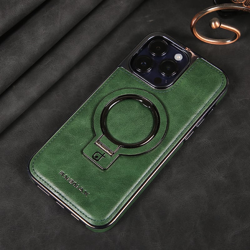 Luxury Leather Invisible Stand iPhone Case-unitmotor™