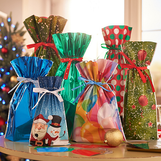 (CHRISTMAS SALE NOW-48% OFF)Drawstring Christmas Gift Bags-unitmotor™