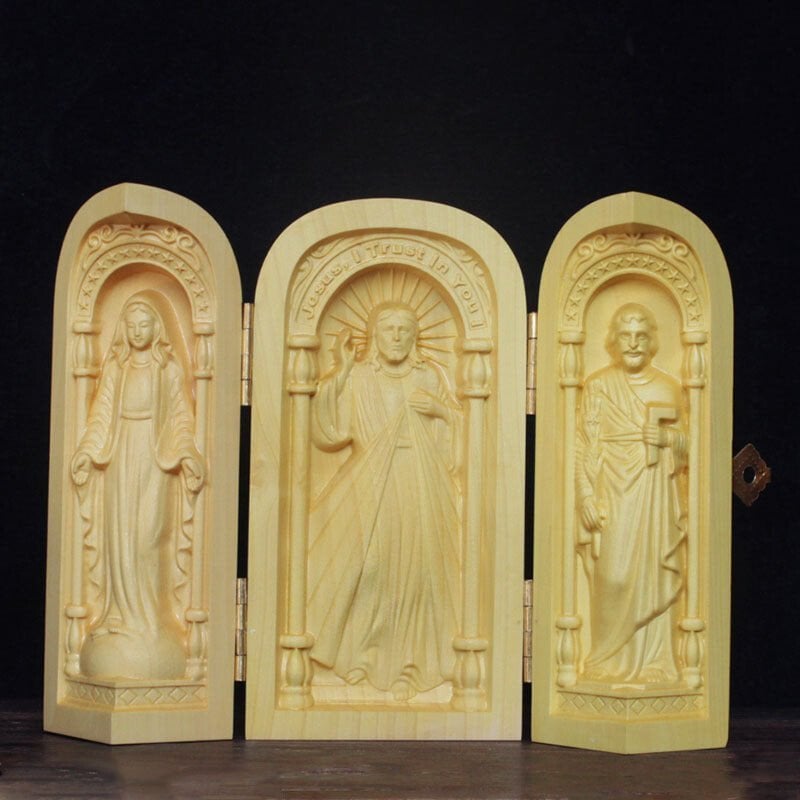š„HOT SALEš„Hand-carved Portable Church - Mini Christian Altar-unitmotorā¢