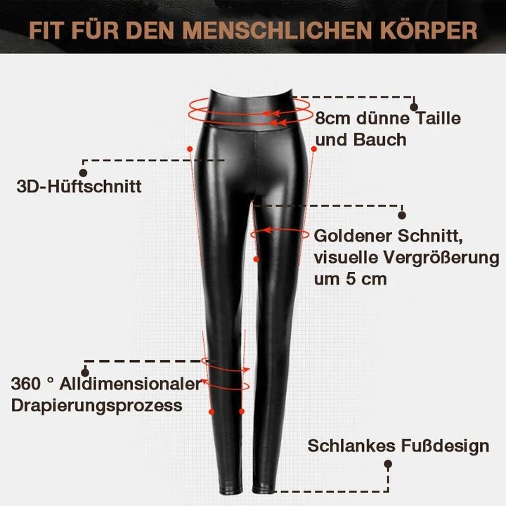 unitmotor™-S-shaped PU Leather Leggings