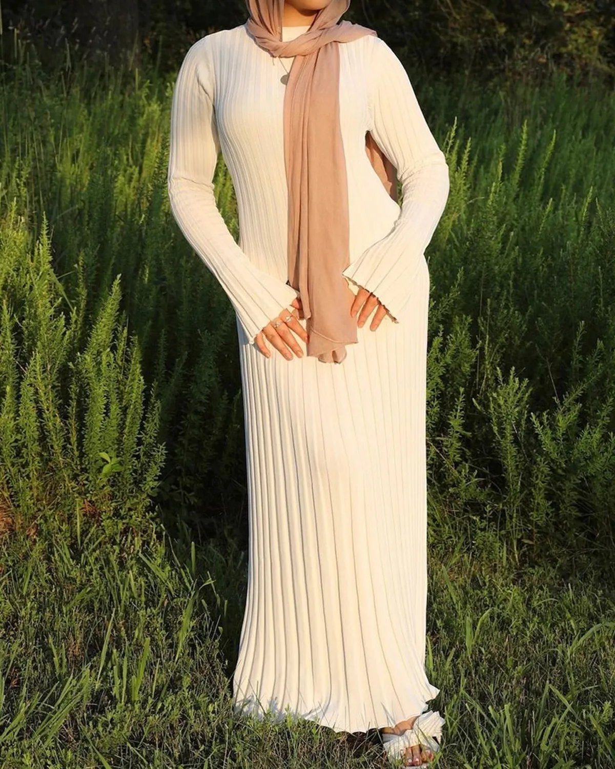 2023 Fall New Sleeved Knit Midi Dress(Buy 2 Free Shipping)-unitmotor™