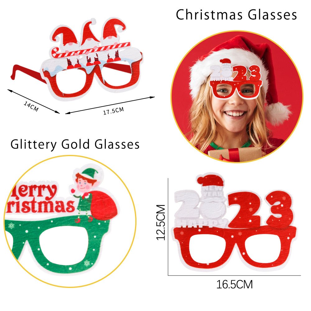 ✨Glittering Christmas Glasses Frames-unitmotor™
