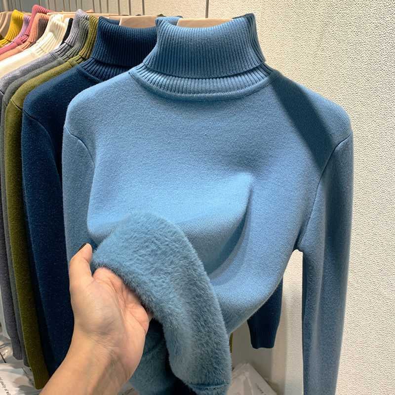 🎅New Year Sales 50% OFF🎁Winter Fleece Thick Knitted Bottoming Shirt-unitmotor™