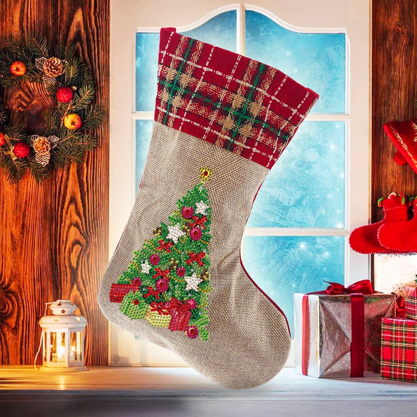 unitmotor™-(🎁🔥HOT SALE - 49% OFF) 5D Diamond Painting Xmas Rhinestone Sock Embroidery Mosaic Gift Bag