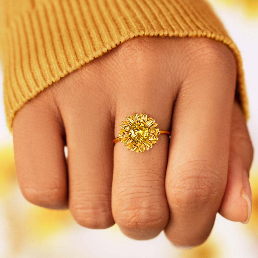 Sunflower Ring Gold / Silver-unitmotor™