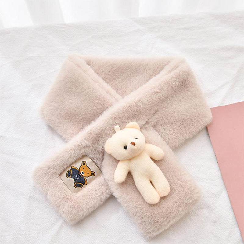 Cute Bear Plush Bib For Adult And Child-unitmotor™