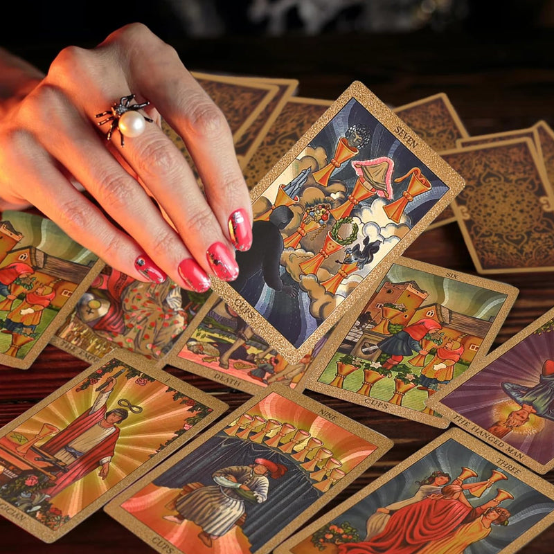 Explore the Mystical World of Tarot Gold Foil Tarot-unitmotor™
