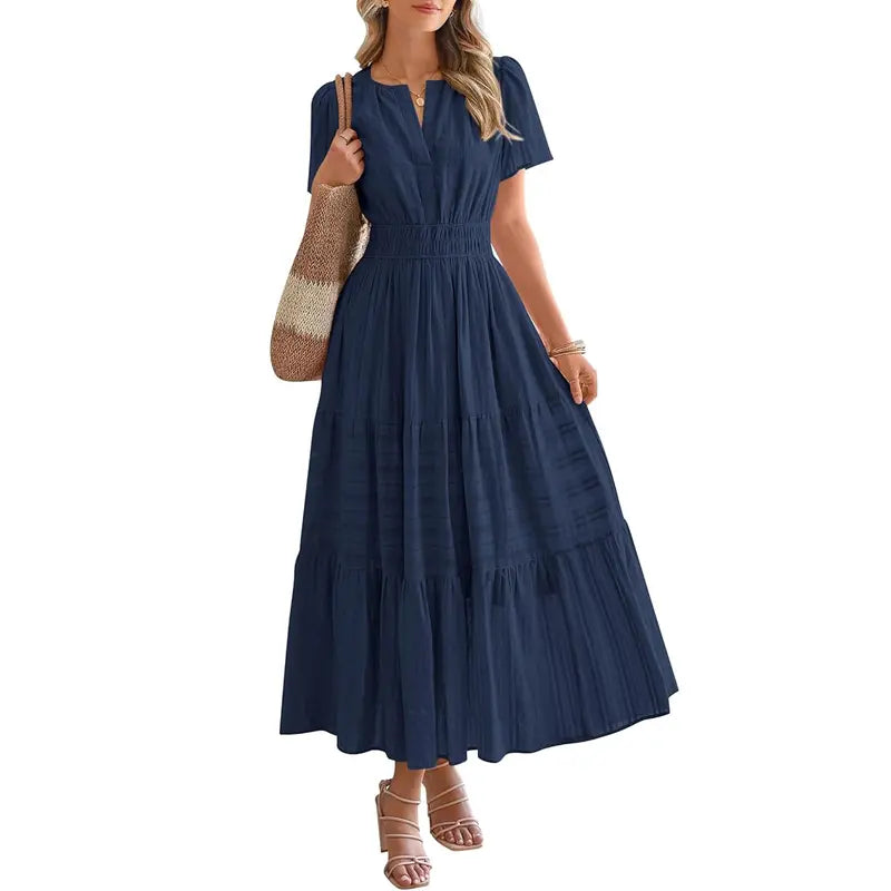 Pleated Maxi Dress