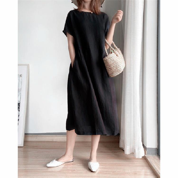 🔥HOT SALE🔥 Japanese Style Linen Cotton Dress(50%OFF)-unitmotor™