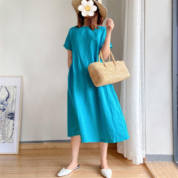 🔥HOT SALE🔥 Japanese Style Linen Cotton Dress(50%OFF)-unitmotor™