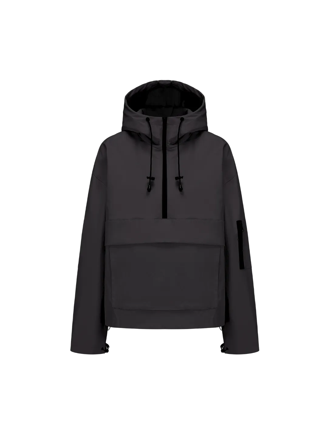 Fleece-lined Waterproof Hooded Raincoat With Kangaroo Pocket (Buy 2 Free Shipping)