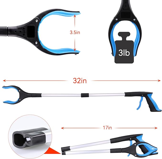 Foldable Grabber With 360° Swivel Clip-unitmotor™