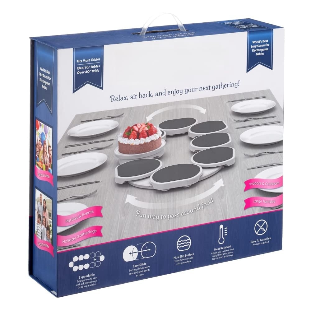 🌟Most Popular✨turntable for rectangular long and oblong tables