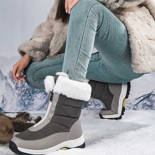 Women’s Non-Slip Warm Zipper Snow Boots