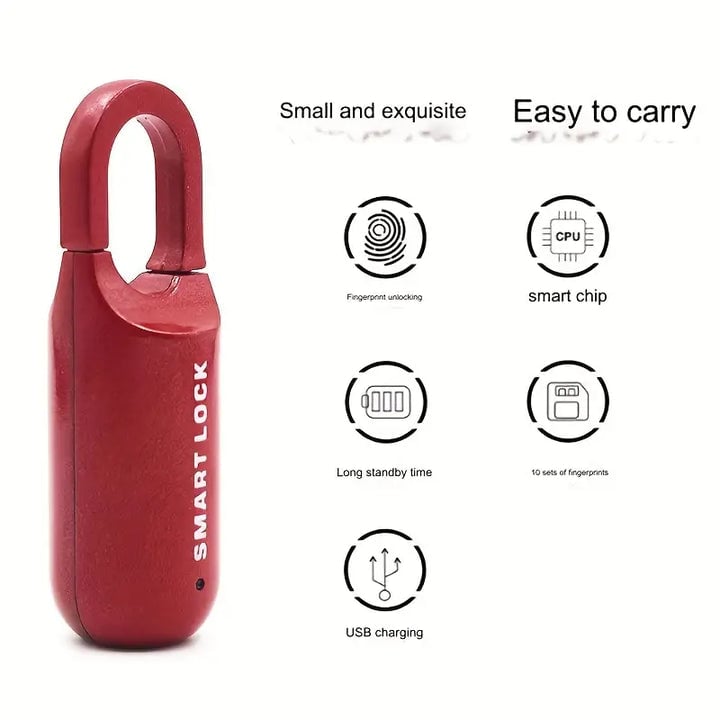 🔒Smart Fingerprint Padlock (Model SY11 and Model M01)-unitmotor™