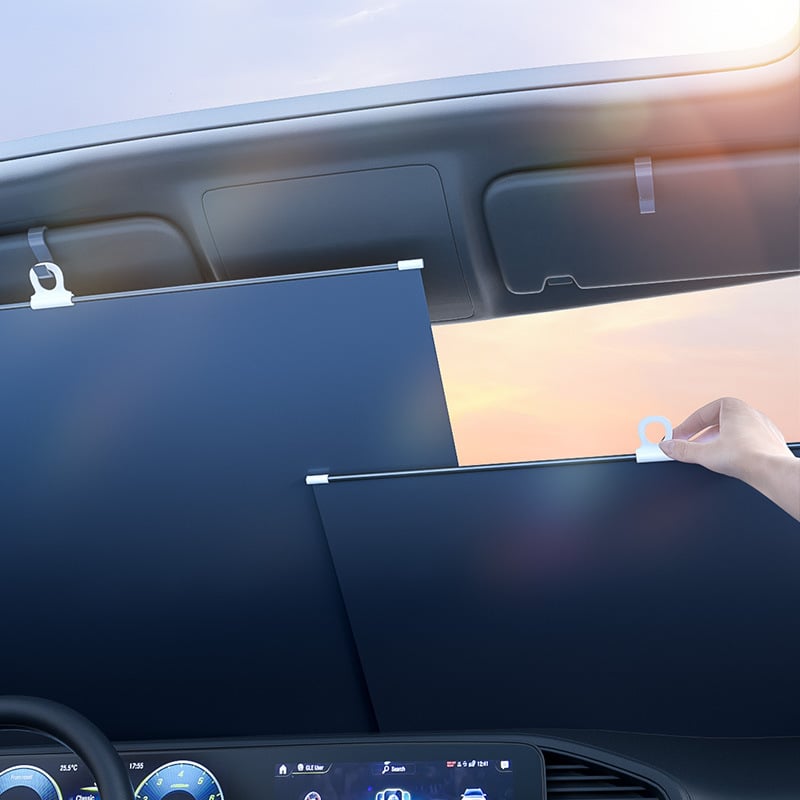🌞2025 NEW🔥 Automatic retractable car sunshade