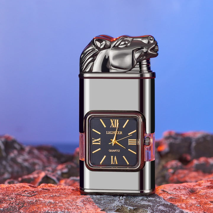 Windproof Lighter Vintage Watch Bezel Jet flame Torch-unitmotor™