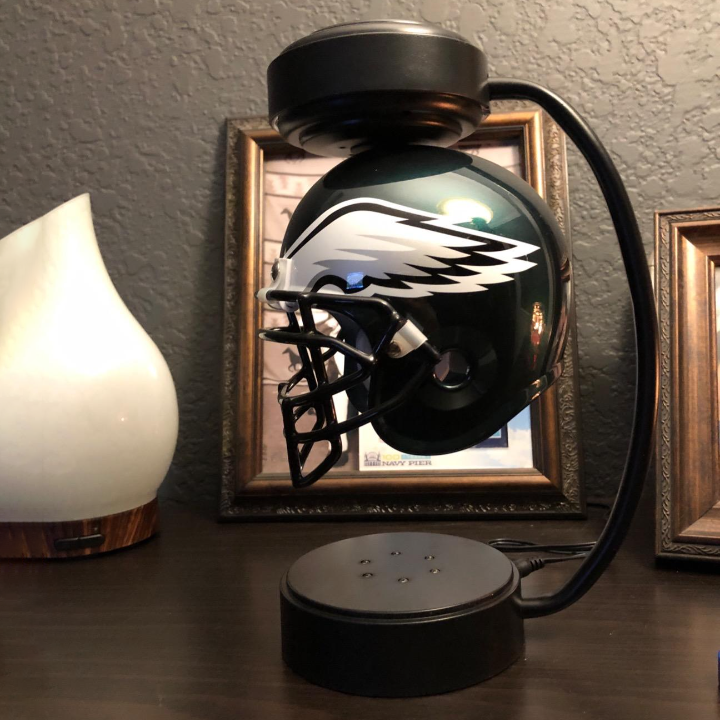 NFL Rotating Levitating Hover Helmet With LED Lighting & Hover Football With Bluetooth Speaker-unitmotor™