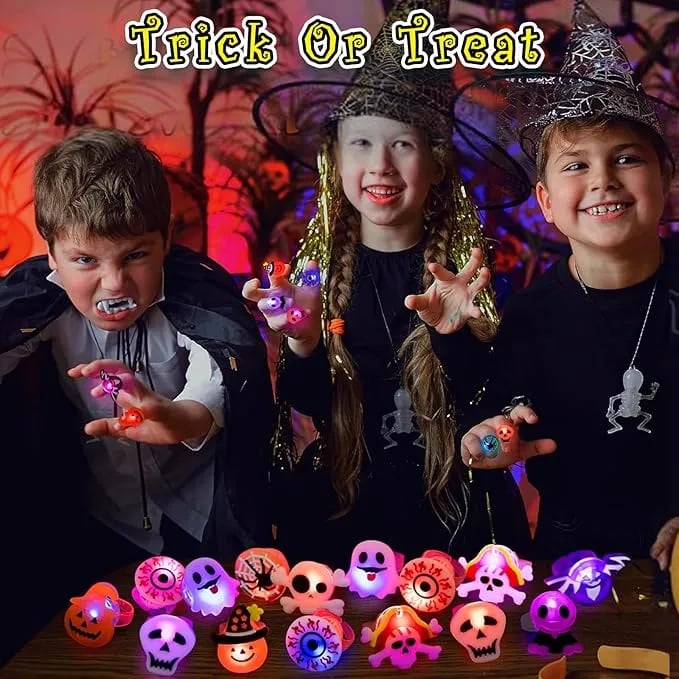 🎁LED Light Halloween Glowing Ring😍 - Set of 50pcs