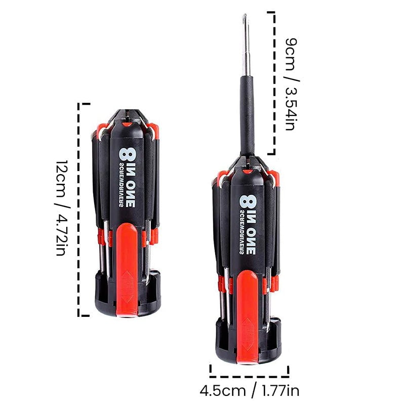 8 Screwdrivers in 1 Tool with Worklight and Flashlight-unitmotor™