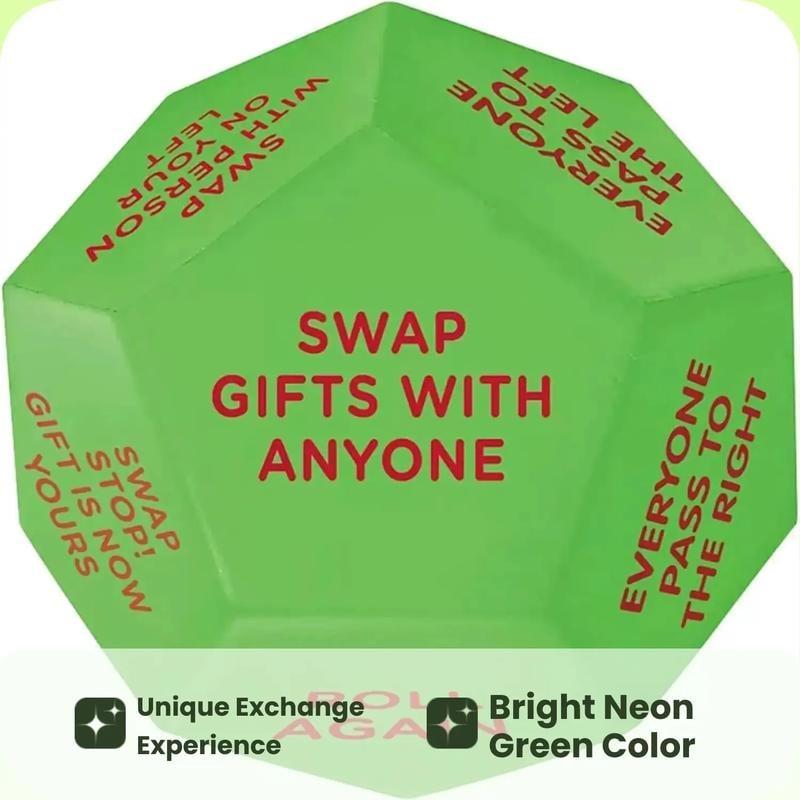 🎅Xmas Sale🎄🎲Santa Swap Gift Exchange Dice