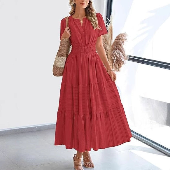 Pleated Maxi Dress