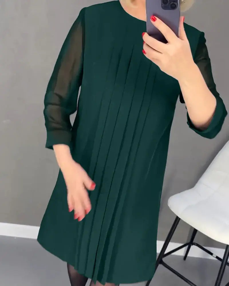 New Straight Medium Sleeve Dress-unitmotor™