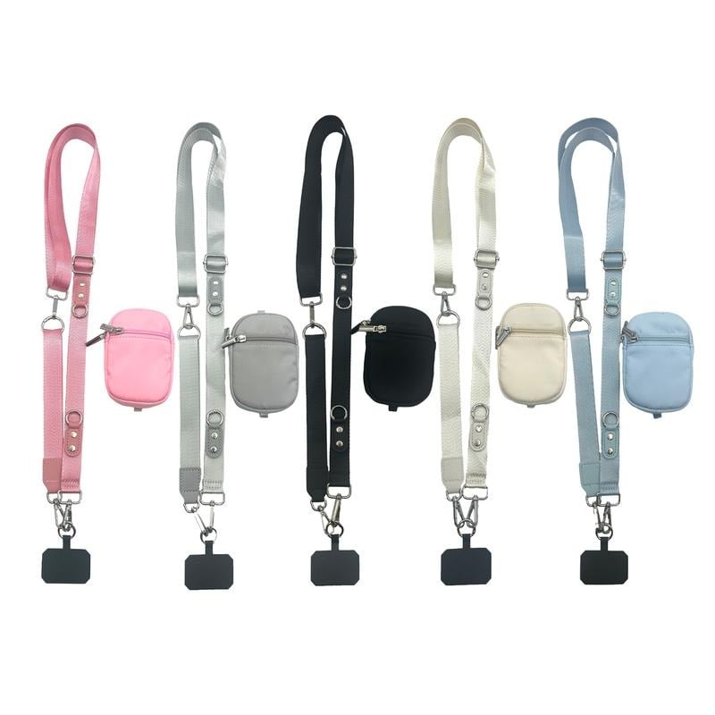 Adjustable Phone Lanyard Crossbody Strap with Wallet