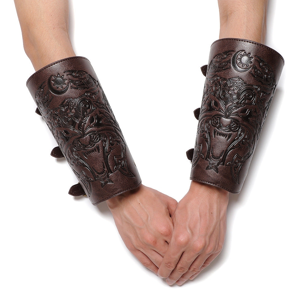 Viking Handmade Leather Wristband-unitmotor™