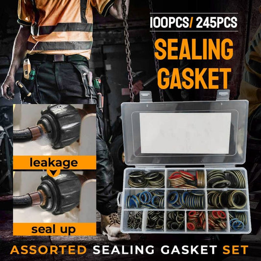 100pcs/ 245pcs Assorted Sealing Gasket Set-unitmotor™