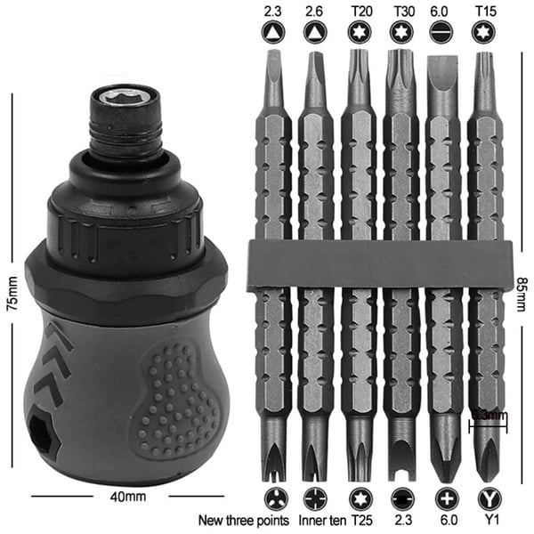 13 In 1 Mini Ratcheting Screwdriver Kit-unitmotor™