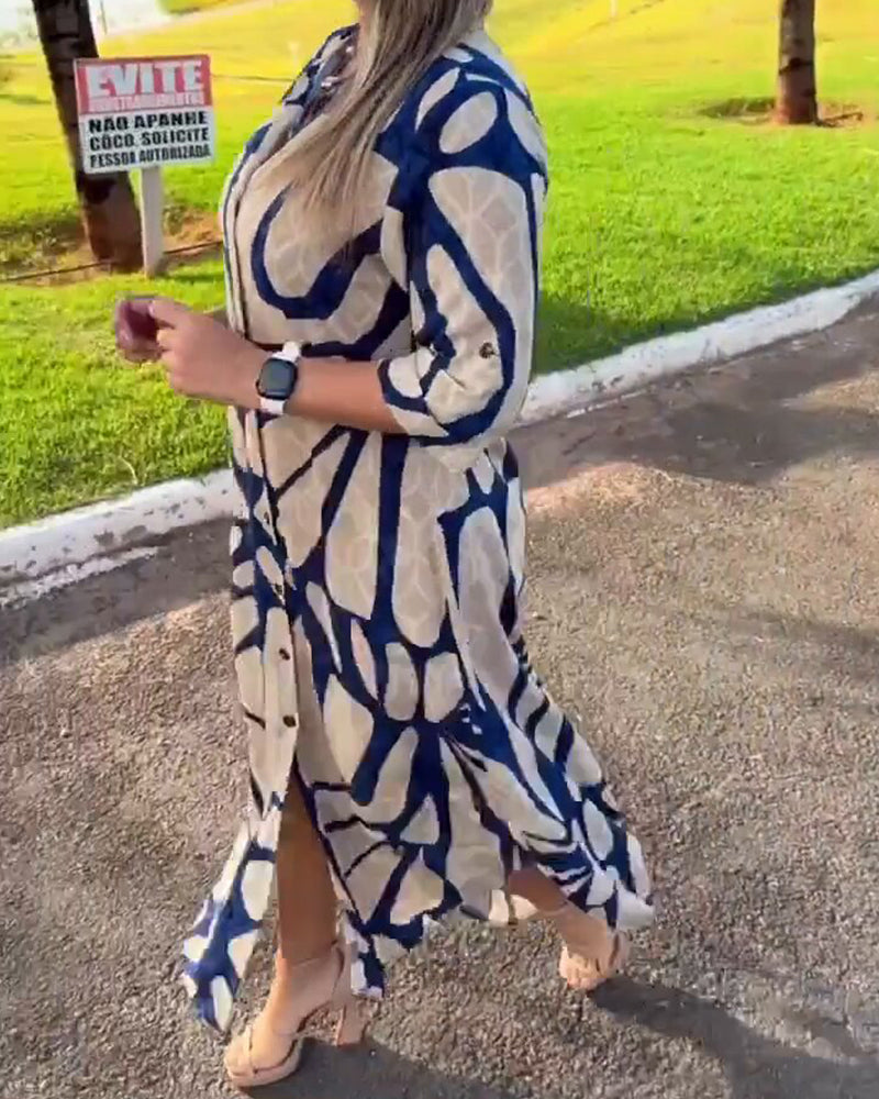 🎉🔥LAST DAY 57% OFF🔥Fashion print shirt dress