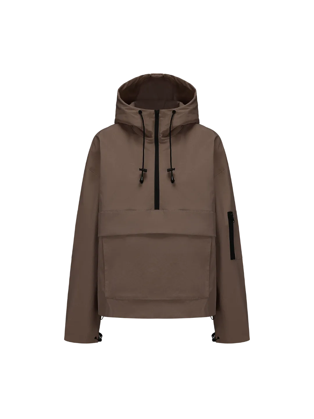Fleece-lined Waterproof Hooded Raincoat With Kangaroo Pocket (Buy 2 Free Shipping)