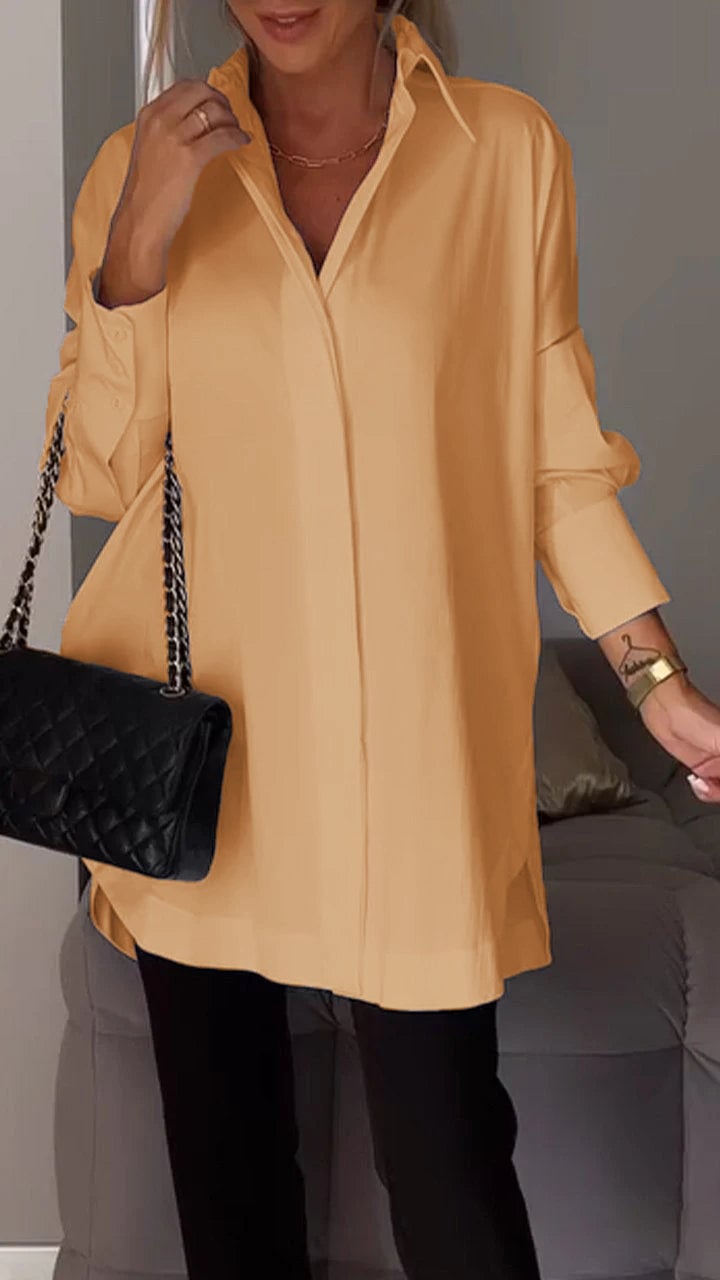 Lapel Slit Shirt-buy 2 free shipping-unitmotor™