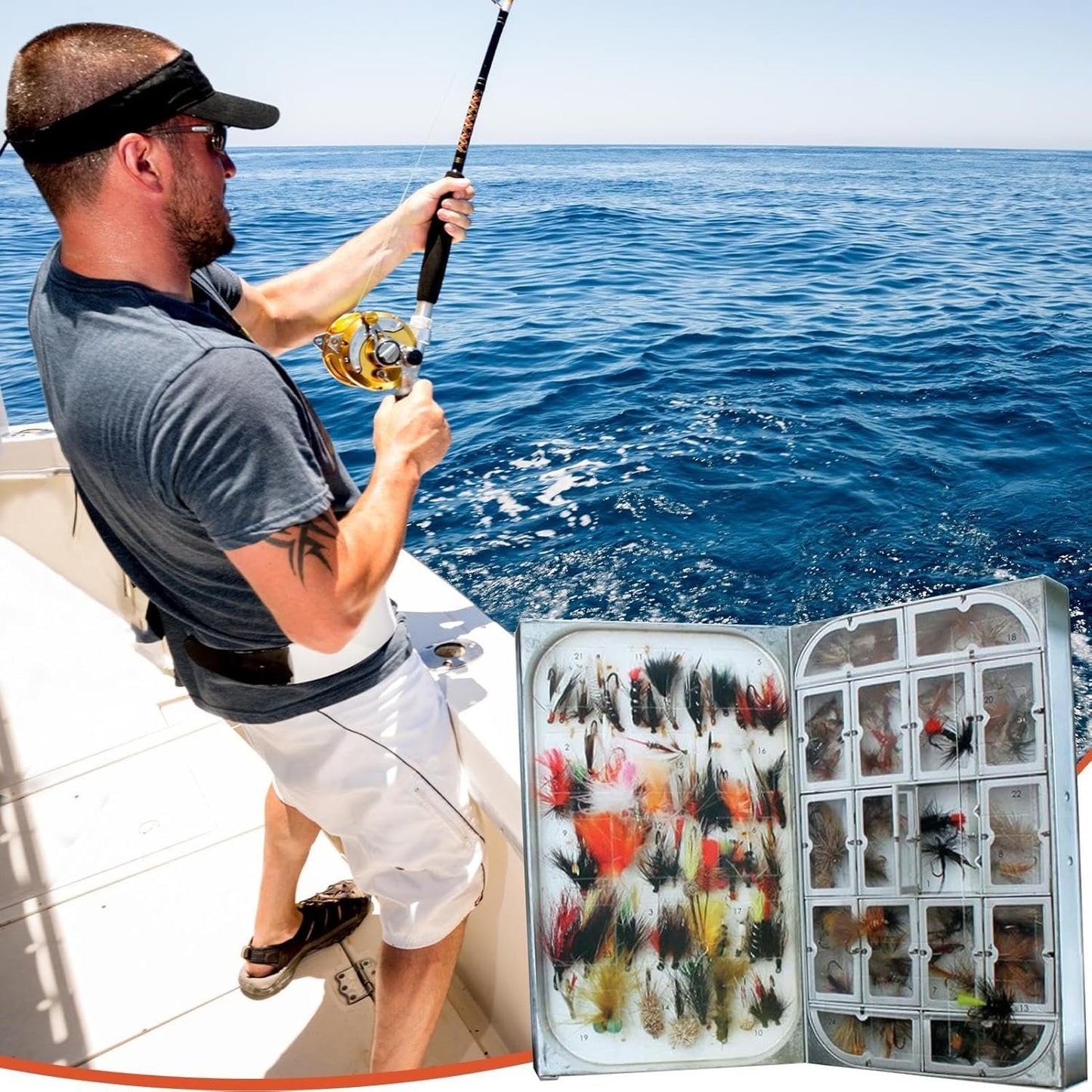 🎁The Ultimate Christmas Countdown Gift - 🎣Fly Fishing Advent Calendar – Handmade Flies + Waterproof Fly Box