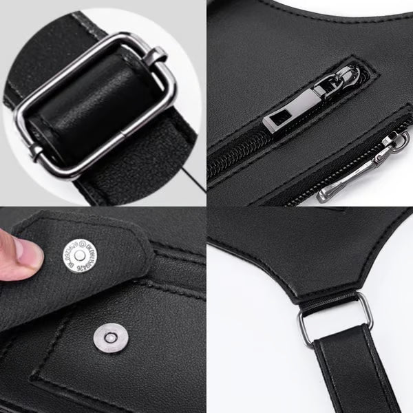 🏆Flash Sale⚡ 50K+ SOLD!🐂Premium Leather Adjustable Underarm Shoulder Bag for Men & Women