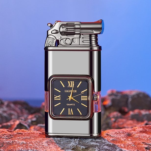 Windproof Lighter Vintage Watch Bezel Jet flame Torch-unitmotor™