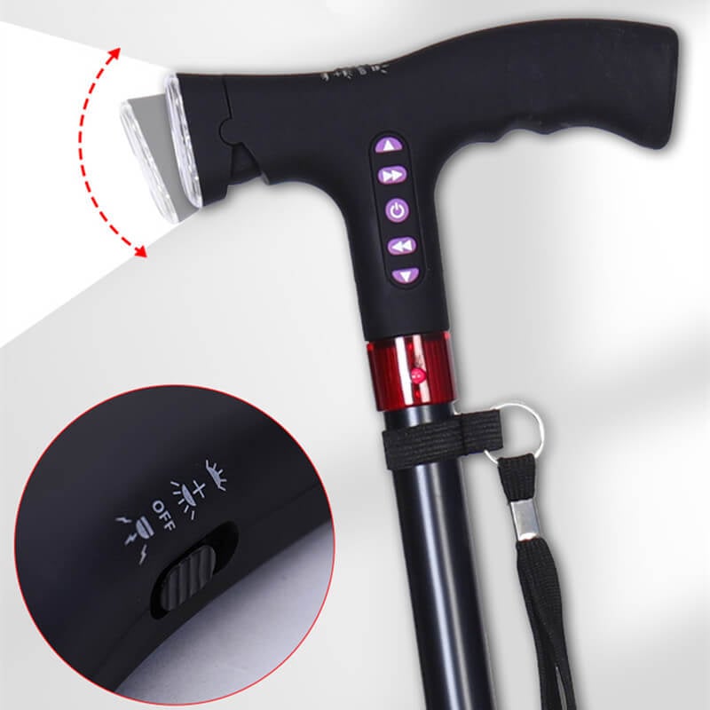 Smart Walking Cane With Automatic Alarm When The Elderly Fall Down
