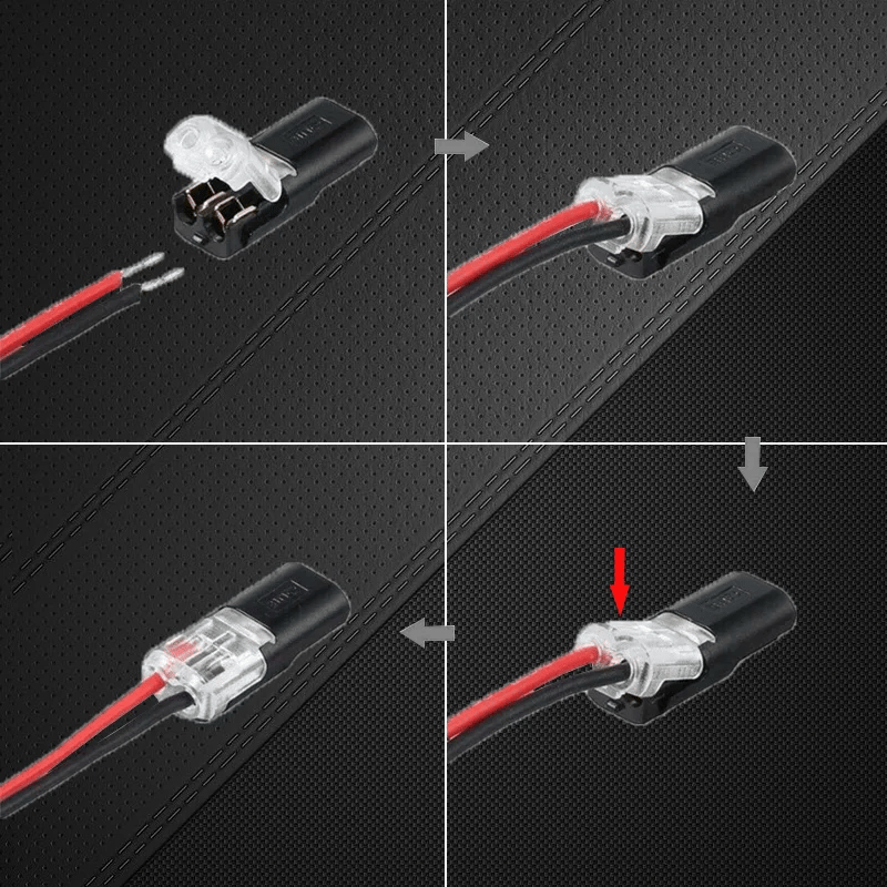 Double-wire Plug-in Connector With Locking Buckle(The more you buy, the more discounts you get)-unitmotor™