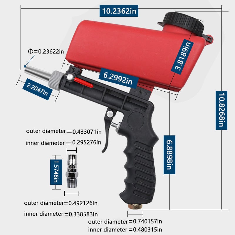 Portable Pneumatic Sandblasting Gun-unitmotor™