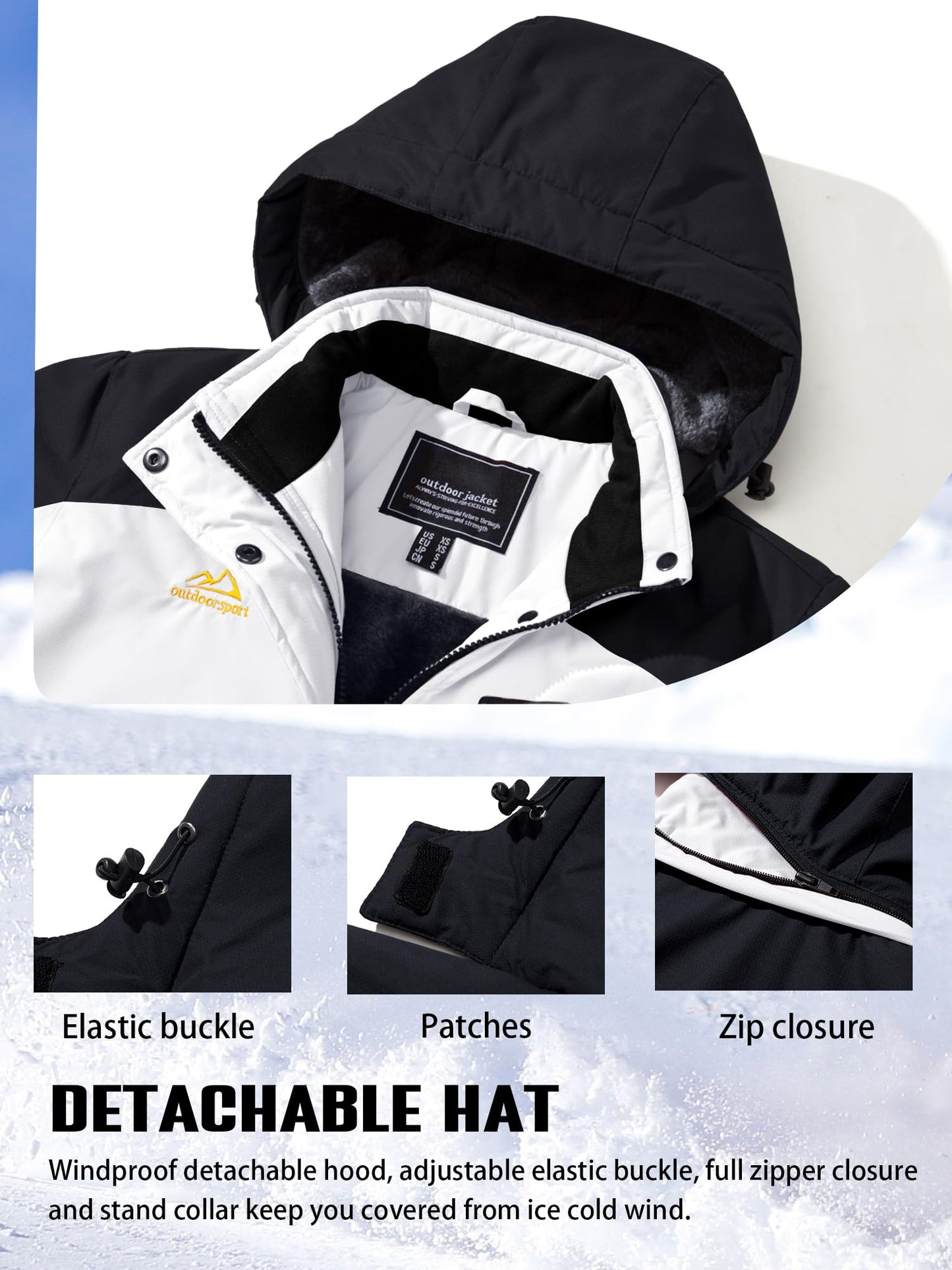 Winter Jacket Waterproof Ski Jackets Snow Coat