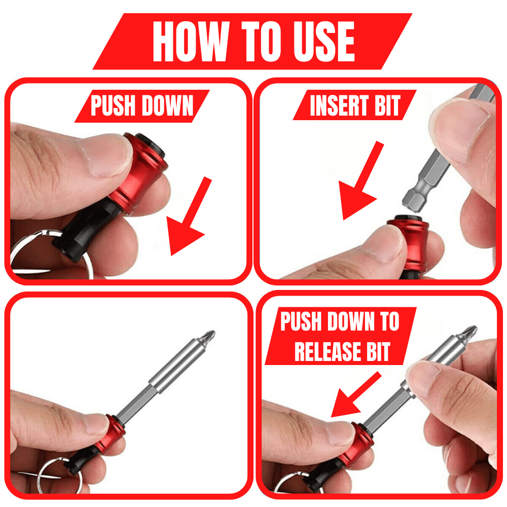 🔥1/4" Hexagonal screwdriver head bracket hiking buckle-unitmotor™