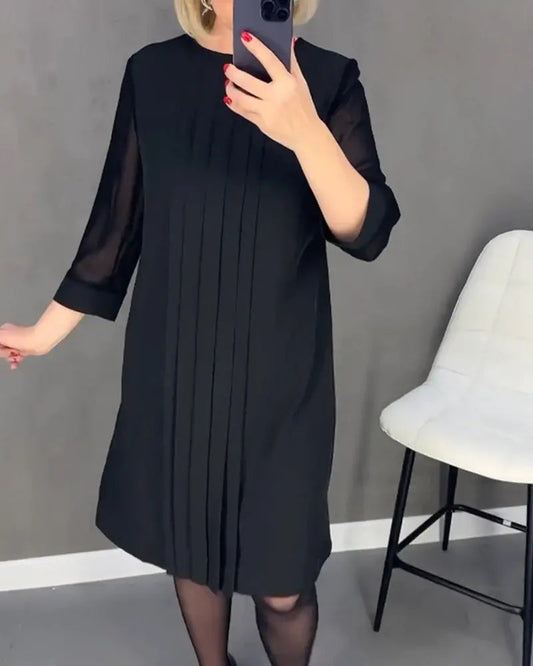 New Straight Medium Sleeve Dress-unitmotor™