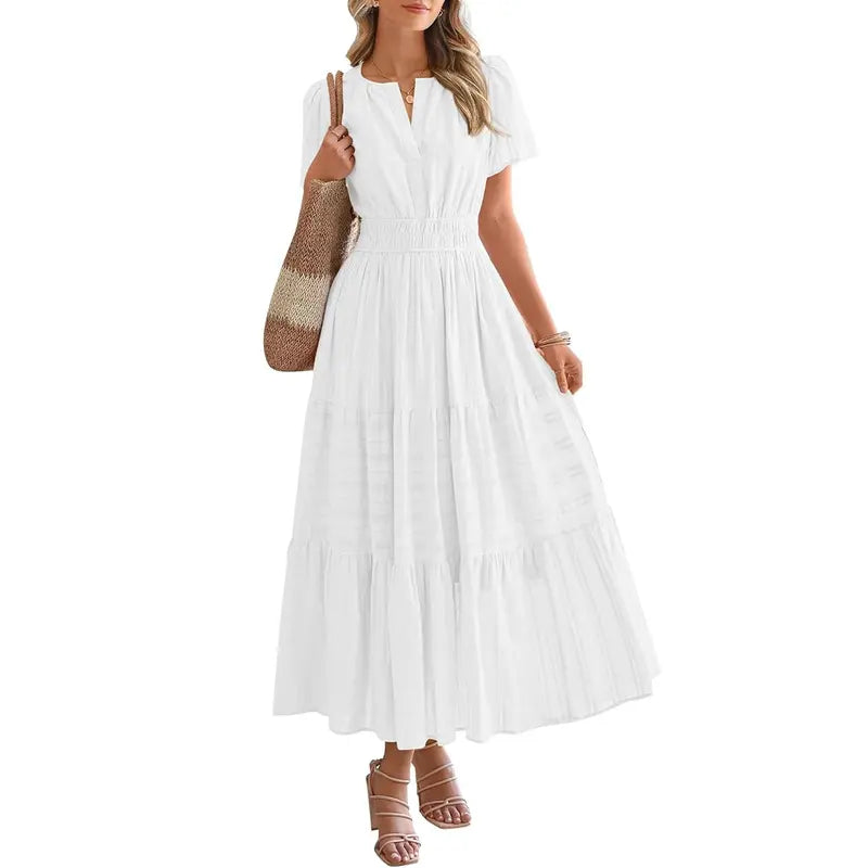 Pleated Maxi Dress