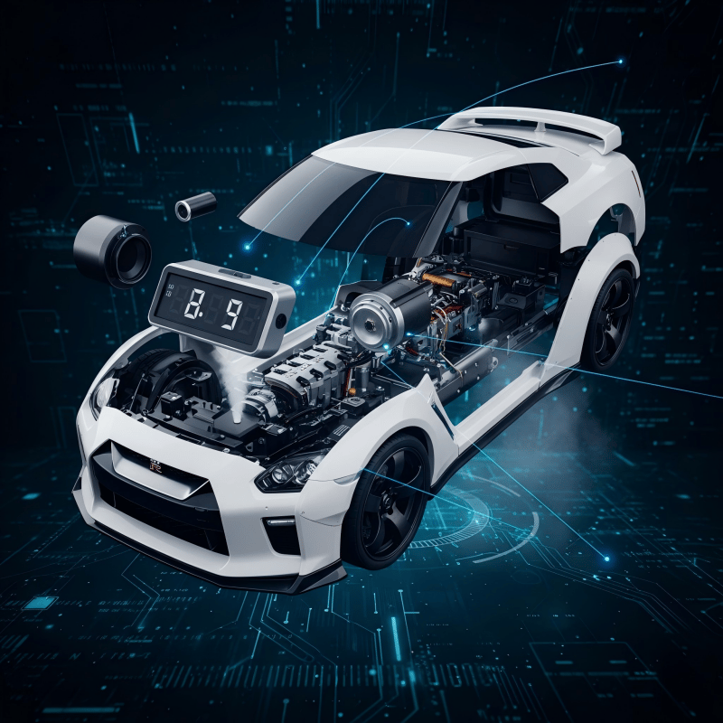 Hypercar Alarm Clock Realistic Engine & Light Effects