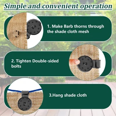 unitmotor™-🔥SUMMER HOT SALE - Shade Cloth Heavy Duty Lock Grip