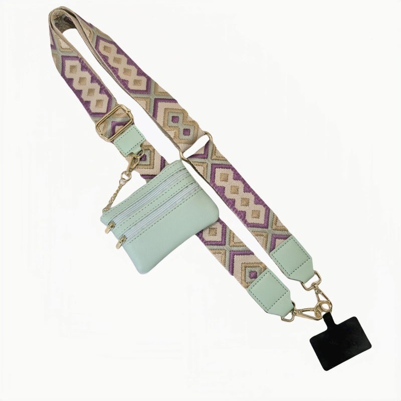 Adjustable Phone Lanyard Crossbody Strap with Wallet