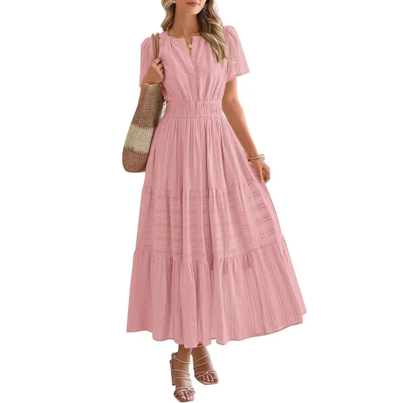 Pleated Maxi Dress